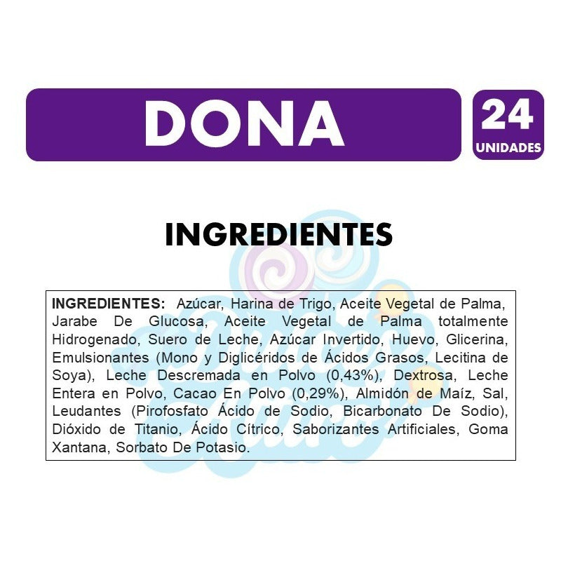 Dona Rellena Con Salsa De Leche - Caja Con 24 Unidades.
