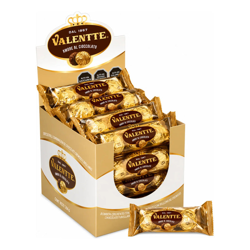 Bombones De Chocolate Valentte - Display Con 12 Paquetes