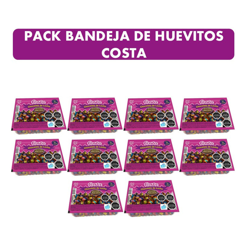 Huevitos De Chocolate Costa (pack 10 Bandejas De 40 Uni)