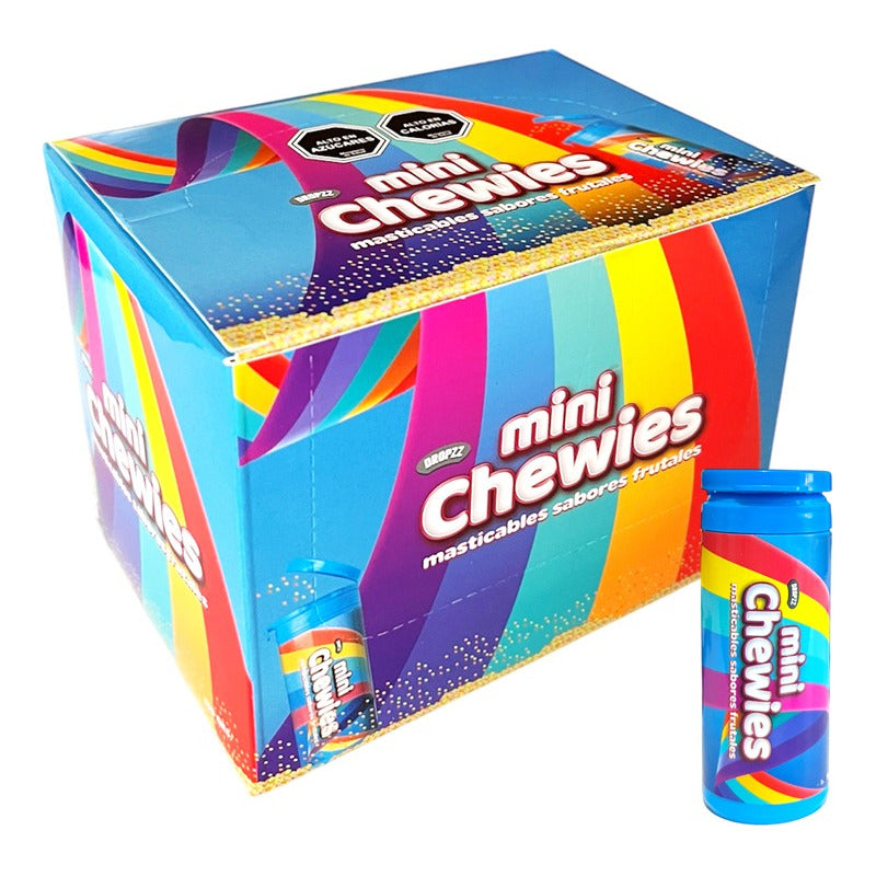 Mini Chewies - Masticables Sabores Frutales (12 Tubos)