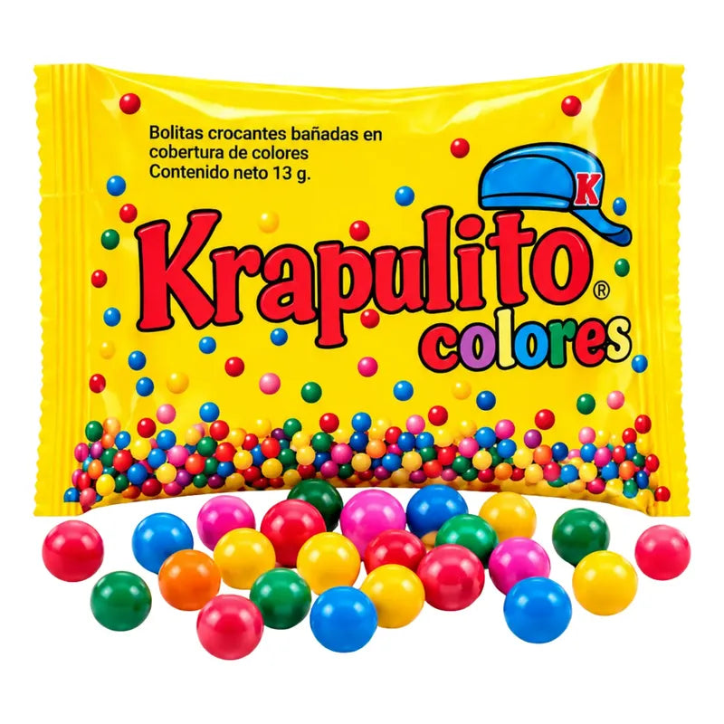 Krapulito Colores - Bolitas Crocantes (bolsa Con 25 Uni)