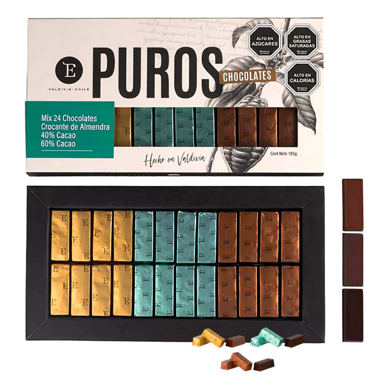 Chocolate En Forma De Puros - Entrelagos (caja Con 24 Uni)