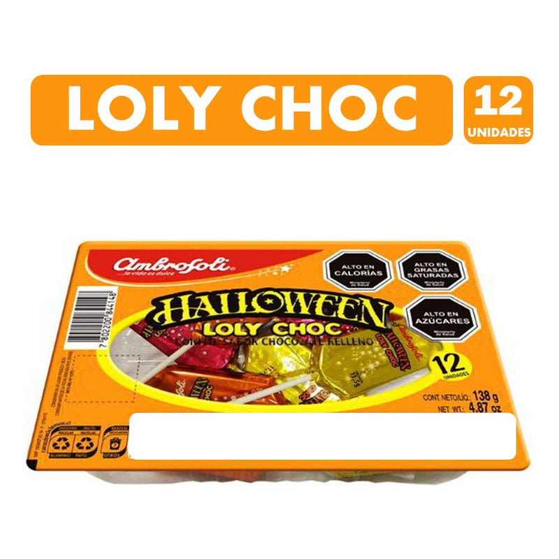 Chocolates Halloween - Bandeja De Loly Choc (display De 12)