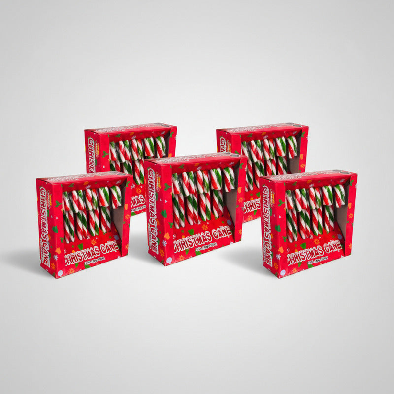 Bastones Navideños Dulces Especial Navidad - Pack 5 Unidades