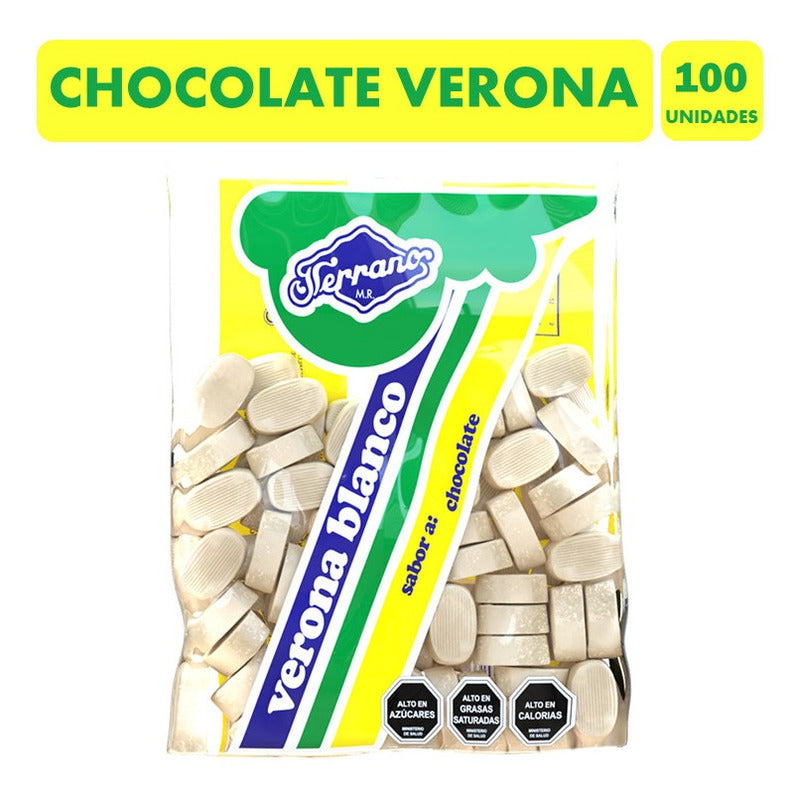 Chocolate Verona Blanco -clásico De Infancia (bolsa De 100)