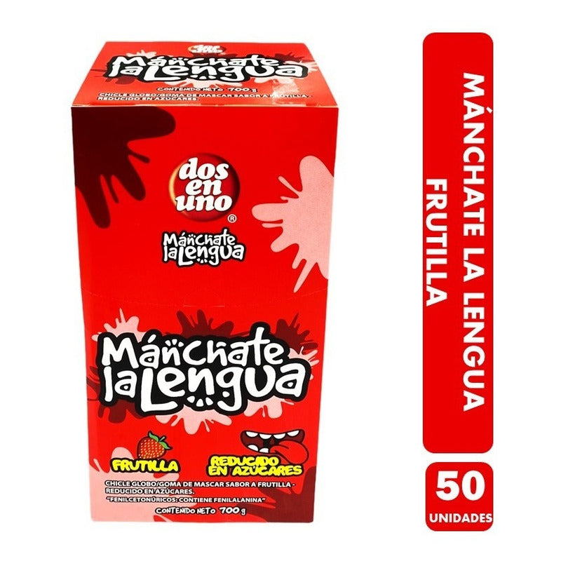 Arcor Mánchate La Lengua Sabor Frutilla(display 50 Unidades)