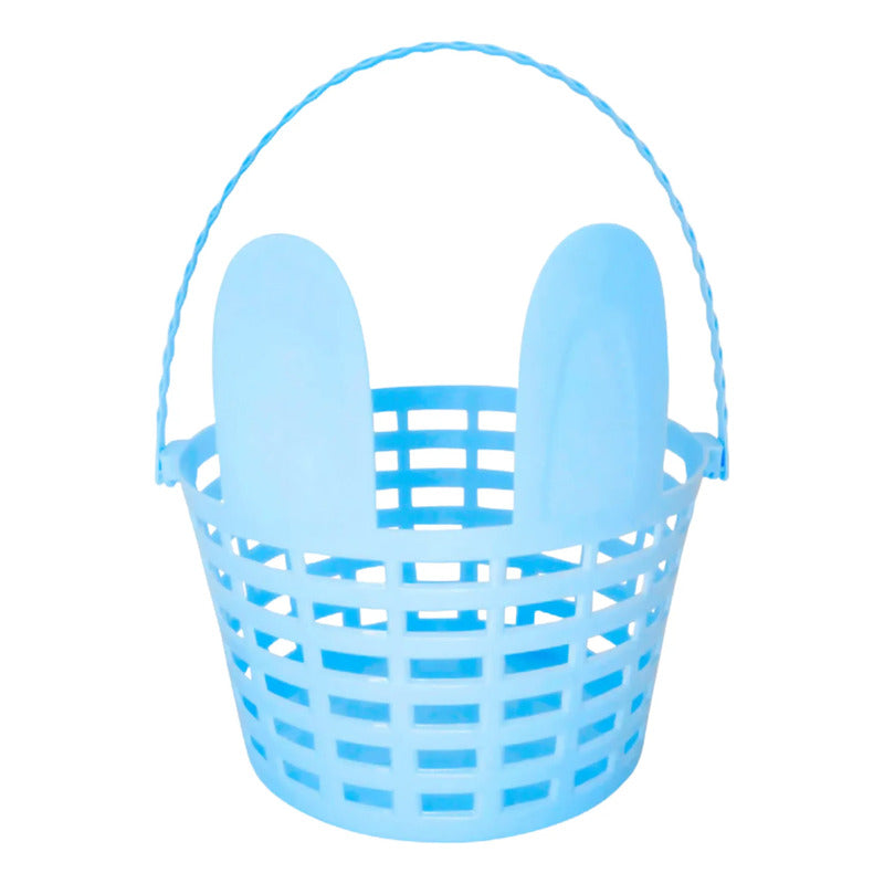 Canasta Para Huevitos De Pascua - Diseño Orejitas Celeste
