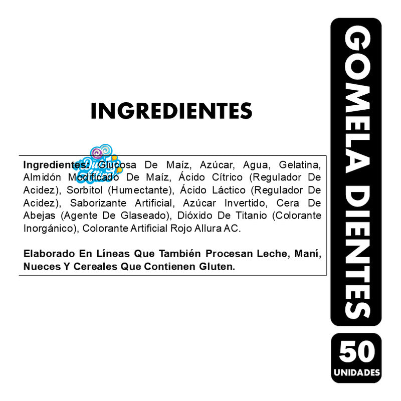 Dulces Halloween - Dientes De Halloween (bolsa 50 Unidades)