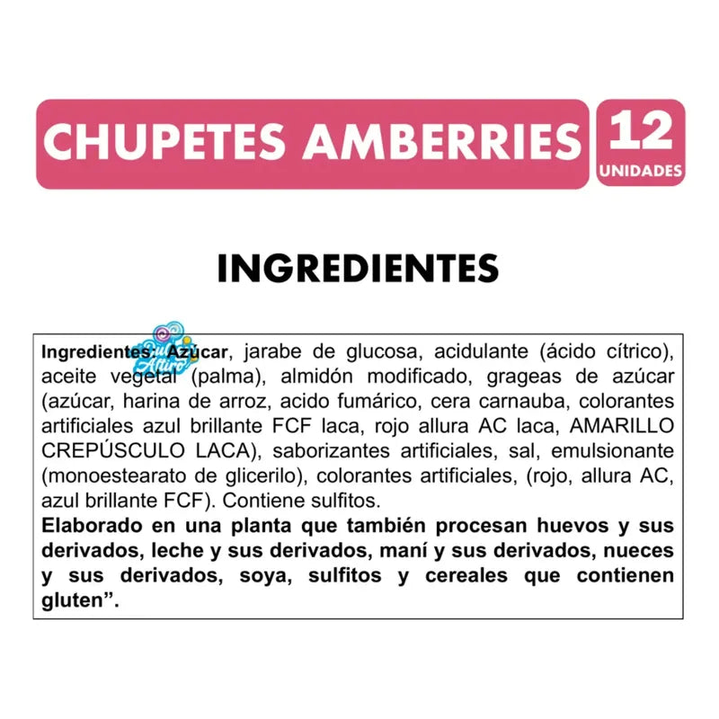 Coyac Amberries Relleno De Chicle De Ambrosoli (12 Uni)