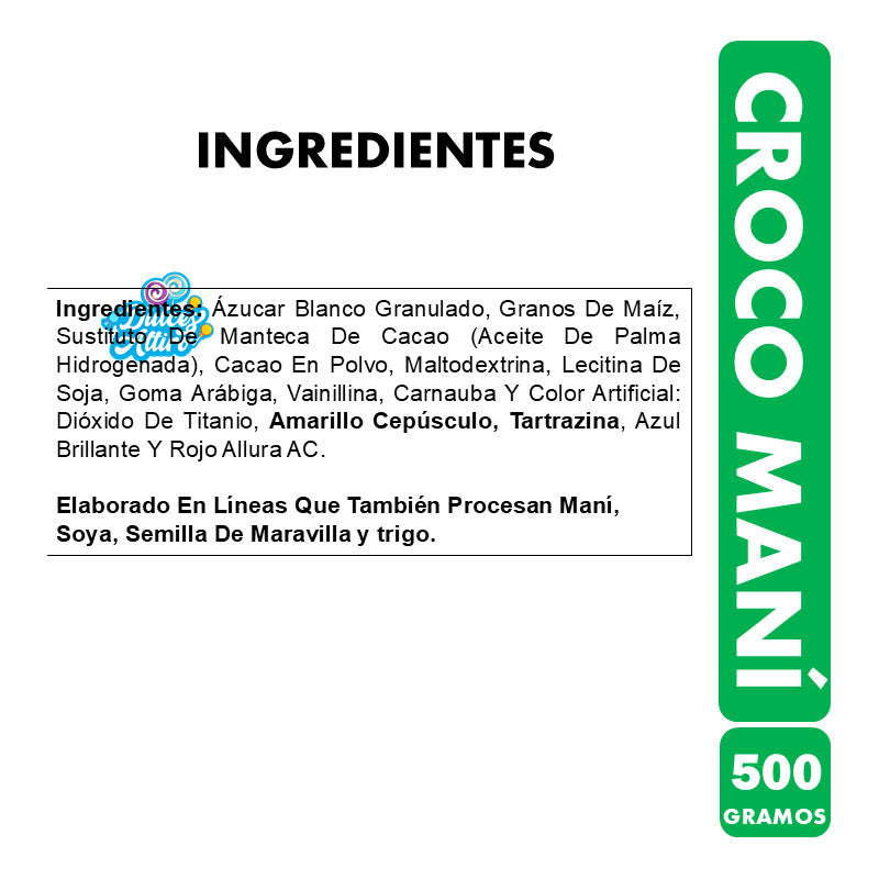 Croco Maní - Chocolate Con Maní De Colores (500 Gramos)