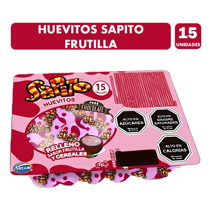 Huevos De Pascua De Sapito Frutilla Pink (bandeja De 15un)