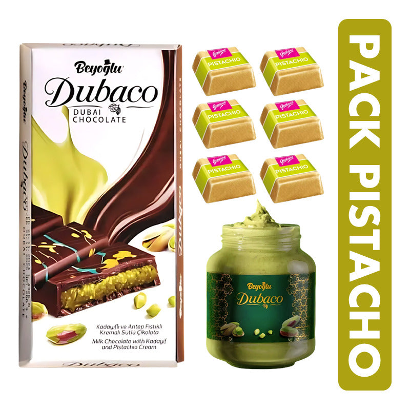 Chocolate Dubai + Pasta De Pistacho + Mini Bombones Pistacho