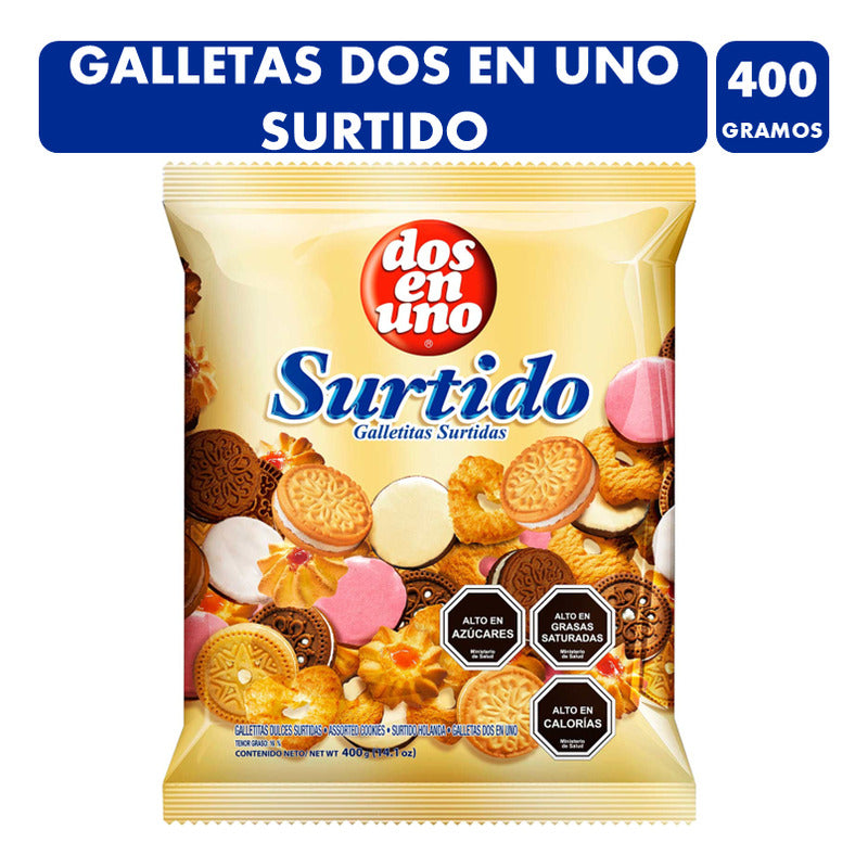 Galletas Dulces Surtidas Holanda Dos En Uno - Bolsa De 400gr