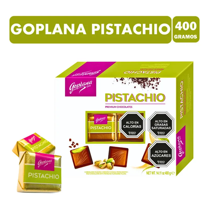 Bombones Premium De Pistachos Goplana - Estuche De 400g