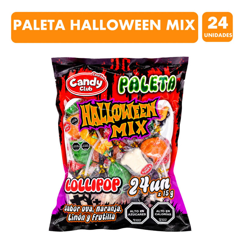 Dulces Para Halloween Con Formas Surtidas Calabazas (24 Uni)