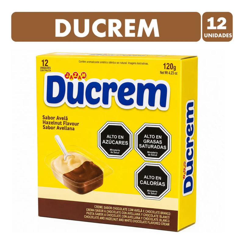 Ducrem Crema De Chocolate Con Avellana Y Chocolate Blanco