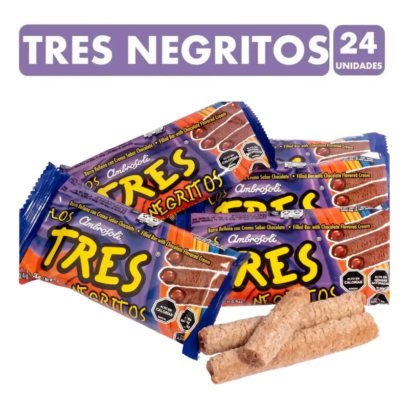 Galleta Los Tres Negritos De Ambrosoli (bolsa Con 24 U)