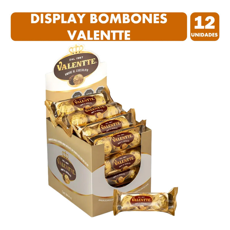 Bombones Valentte - Caja De 12 Paquetes De 3 Bombones