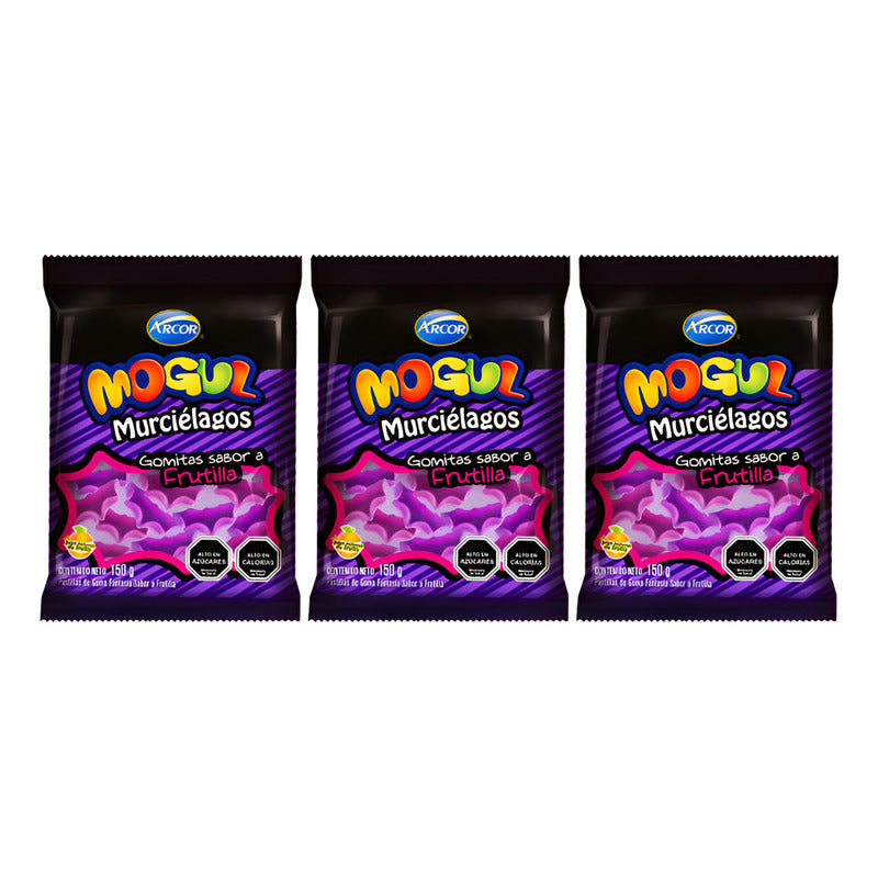 Dulces Para Halloween - Gomitas Mogul Murciélagos (pack 3u)