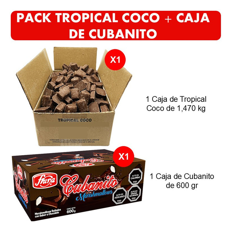 Tropical Coco De Arcor + Cubanitos En Caja Fruna (especial)