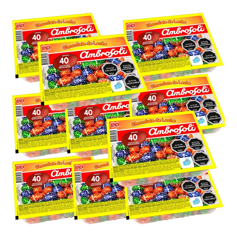Huevitos De Pascua Bandeja Ambrosoli 40u Por Mayor(pack 10u)