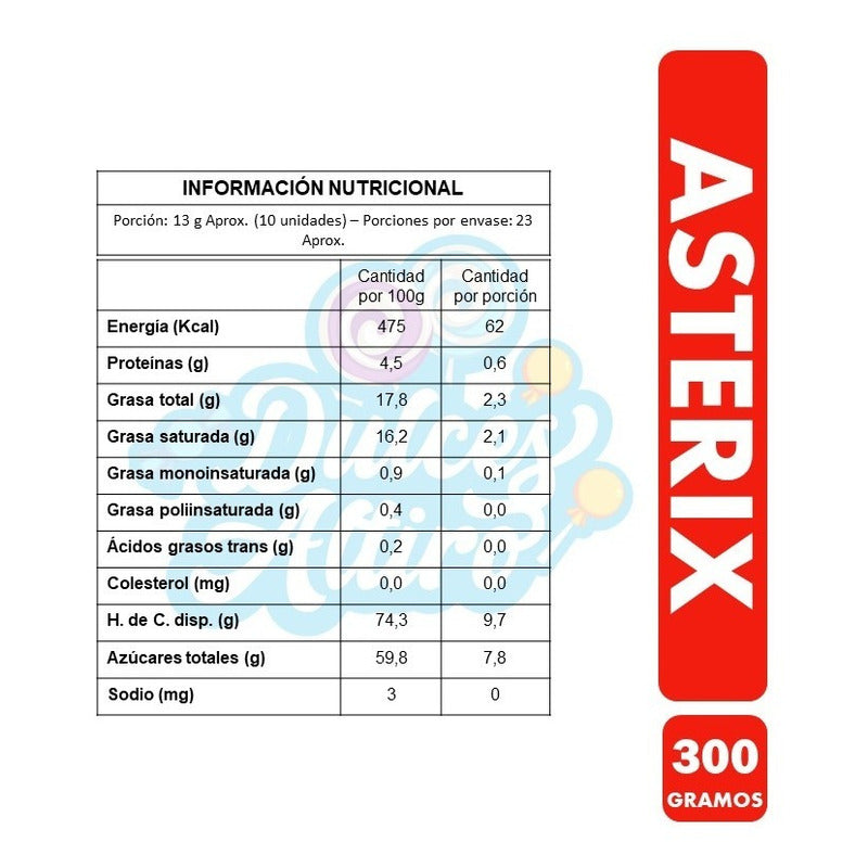Asterix 300g (cereal De Maíz Con Cobertura Sabor Chocolate)
