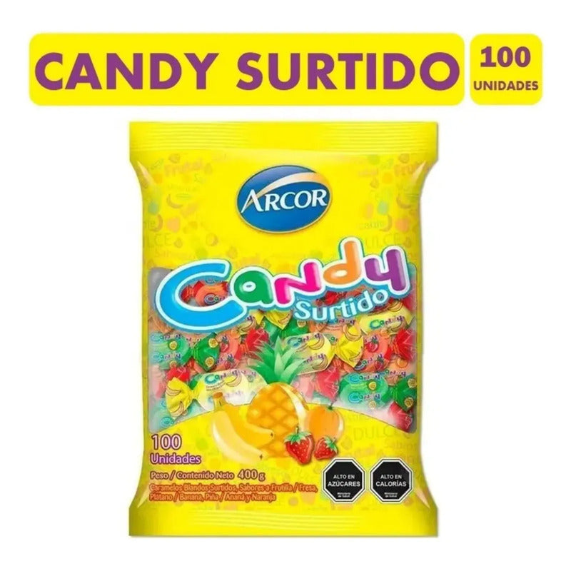Candy Surtido Masticables Surtidos (bolsa Con 100 Unidades)