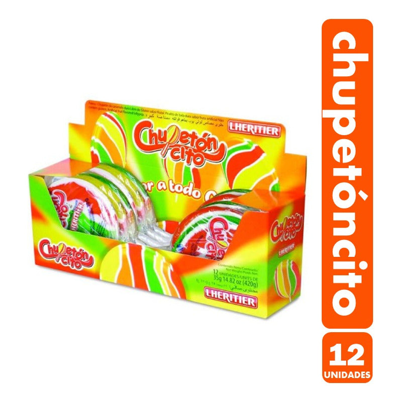 Chupetoncito - Paleta Caramelo De Lheritier(caja Con 12 Uni)