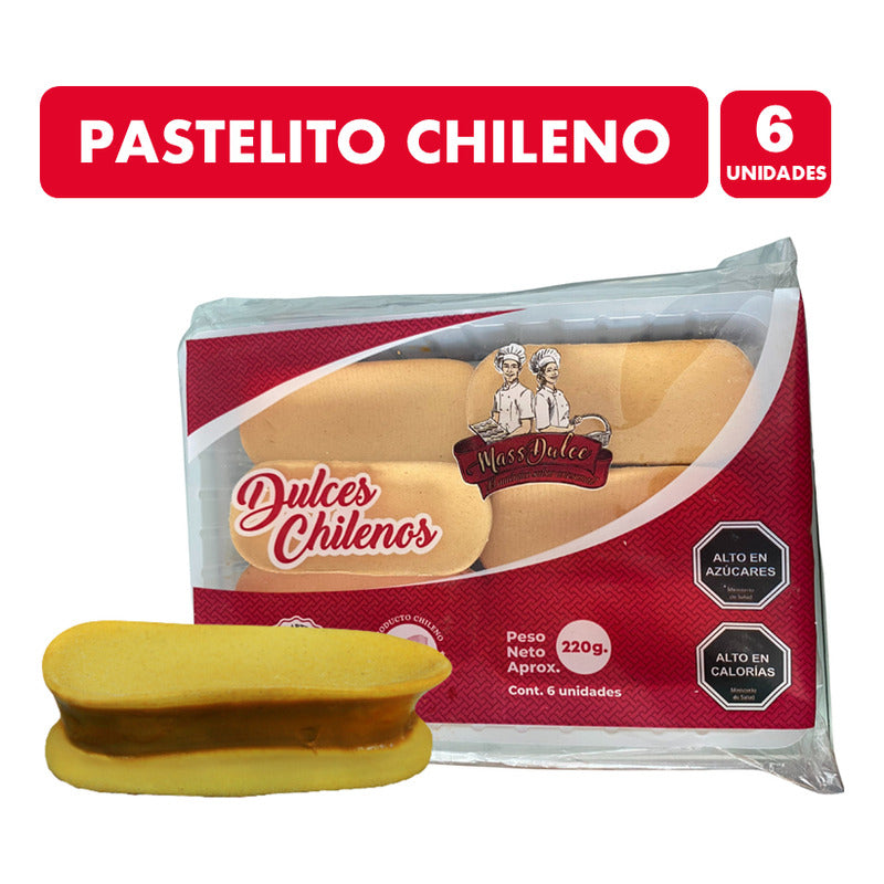 Pastel Artesanal Chileno Con Manjar Curacavi (display 6 Un)