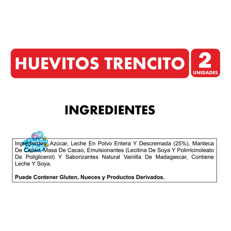 Pack 2 Bandejas De Huevitos De Pascua Trencito (bandeja 50u)