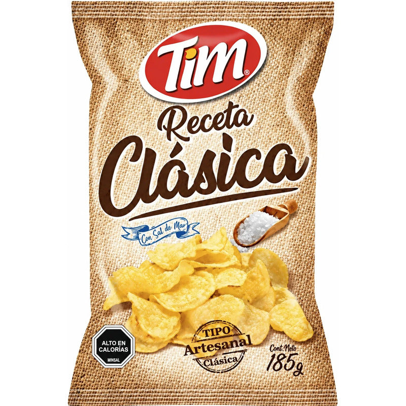 Papas Fritas Tim Receta Clásica Con Sal De Mar (185 Gramos)