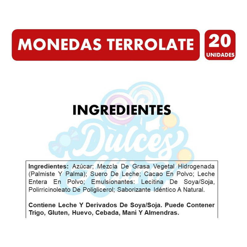 Monedas De Chocolate Tipo Halloween Terrolate(bolsa Con 20u)