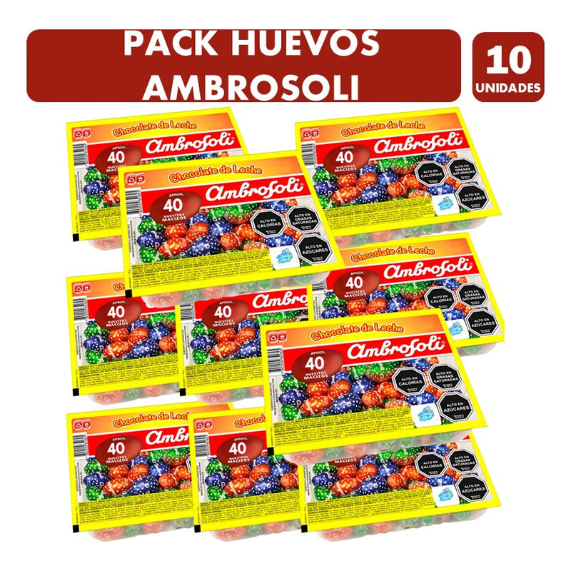 Huevitos De Pascua Bandeja Ambrosoli 40u Por Mayor(pack 10u)