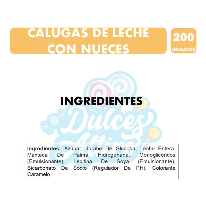 Caluga Chiñihue Sabor A Leche Y Nuez (bolsa Con 200 Gramos)