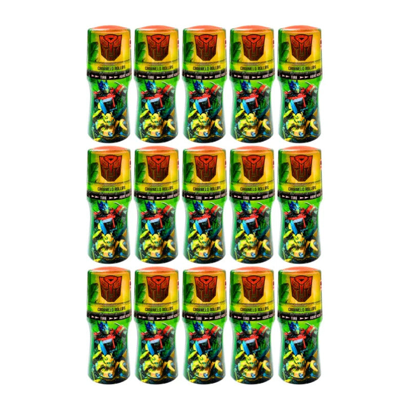 Caramelo Rollips Transformers Fresa Sin Azúcar Caja 15 Uni