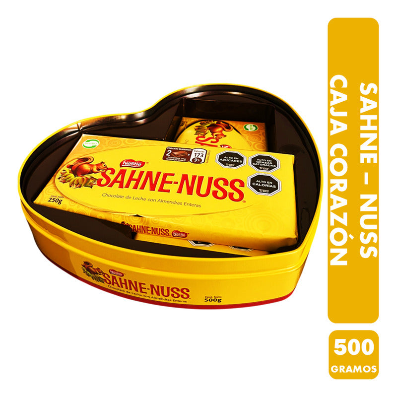 Caja Metálica Para Regalo Con Chocolates Sahne Nuss (500 Gr)