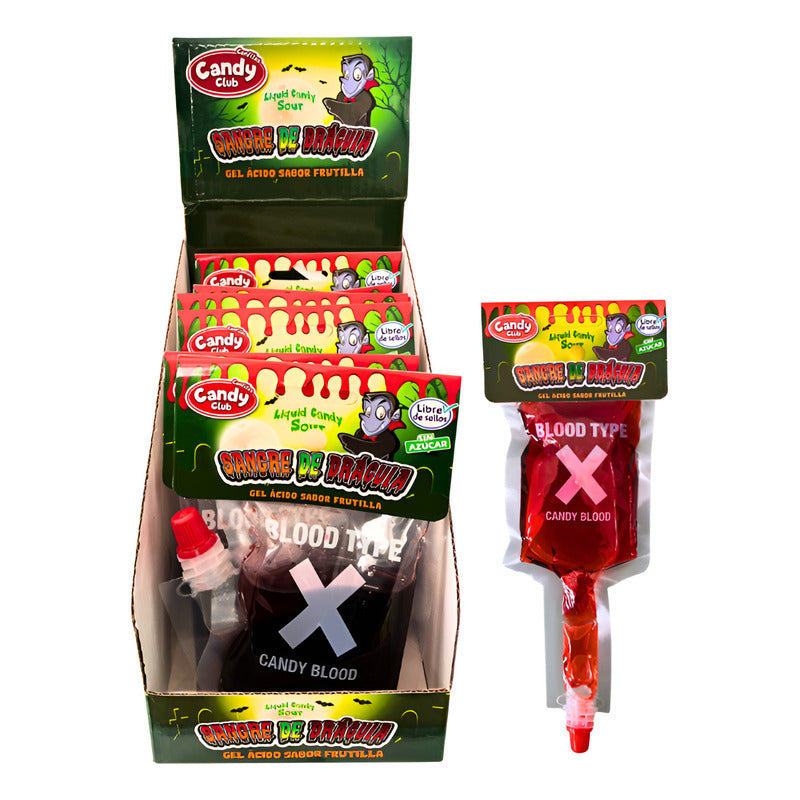 Gel Tipo Sangre De Drácula -dulces Para Halloween (caja 12u)