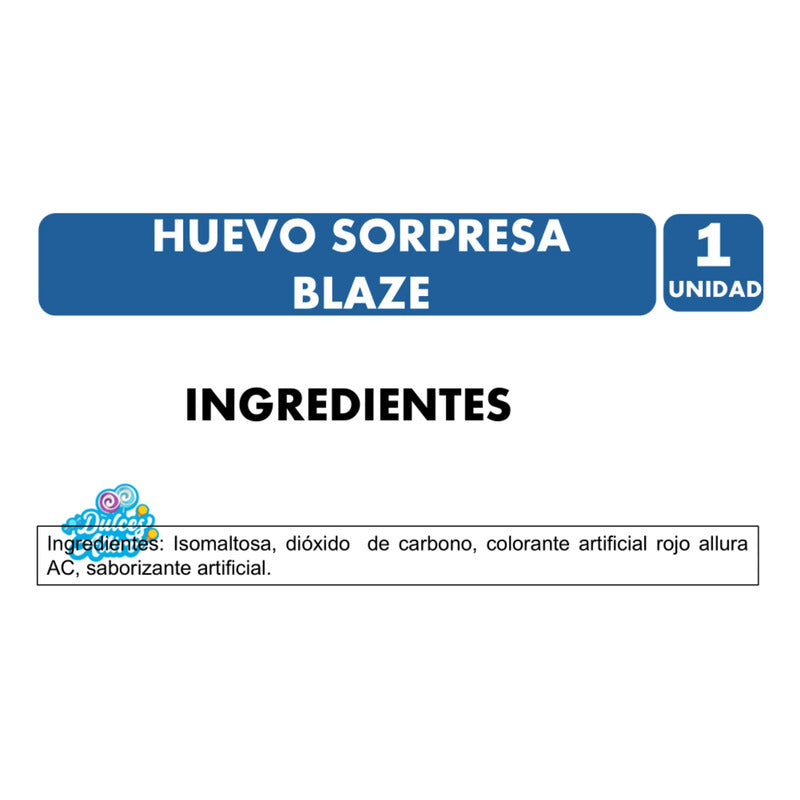 Huevo Sorpresa Blaze And The Monster Machines