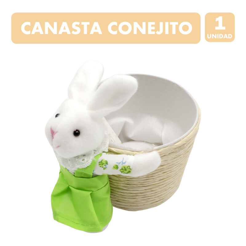 Especial Pascua - Canasta Conejito Para Huevitos De Pascua