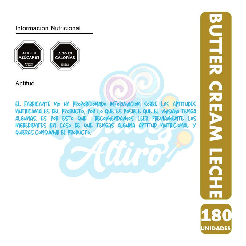 Caramelo Butter Cream Leche Arcor (bolsa 180 Unidades)
