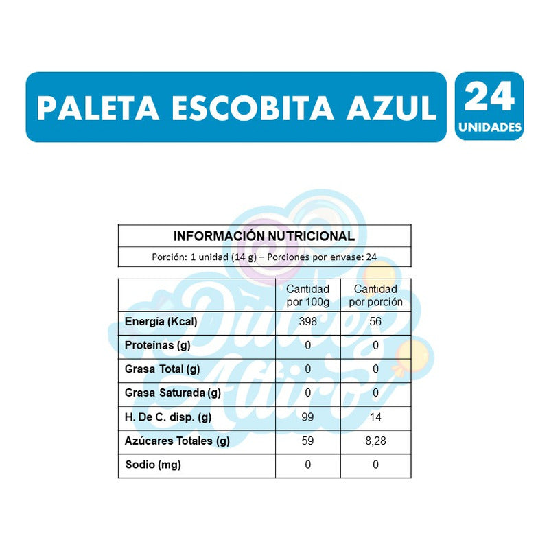 Pinta Boca Azul - Coyac Escobita De Mabu (bolsa Con 24uni)