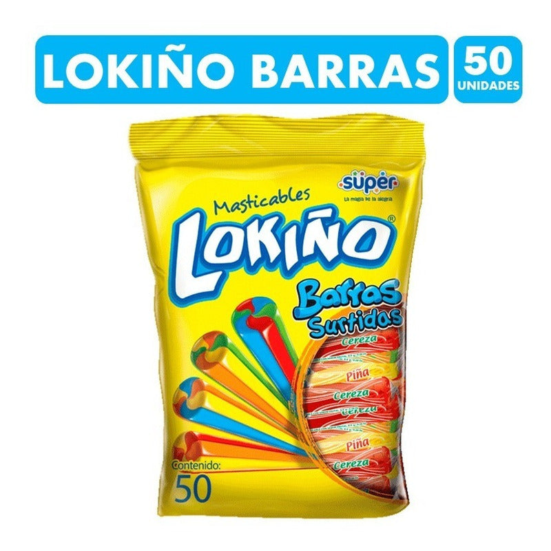 Lokiño En Barras Surtidas - Masticables (bolsa De 400gr)