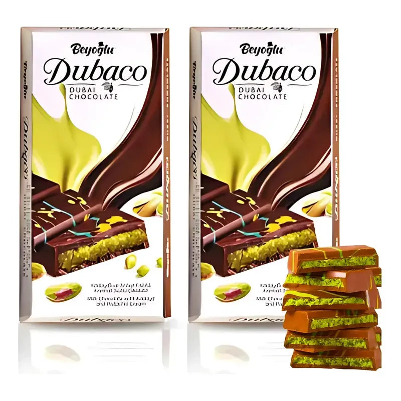 Chocolate Dubai Pistacho Dubaco (pack De 2 Barras)