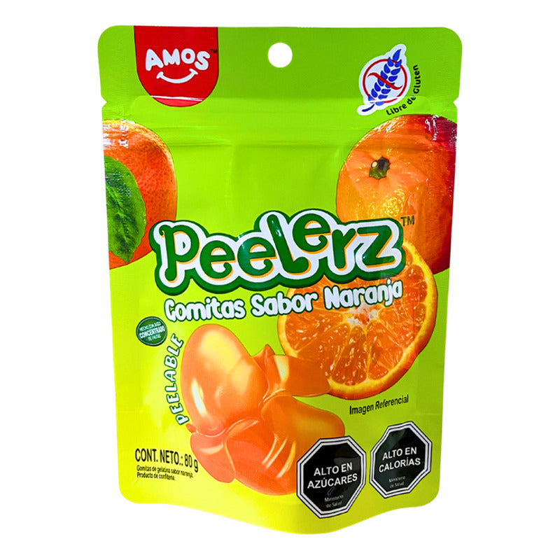Gomitas Virales Peelerz Sabor Naranja Pelables Sin Gluten