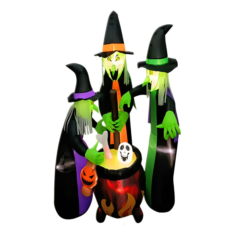 Decoración Gigante Halloween Brujas Inflables Led (180cm) Variados