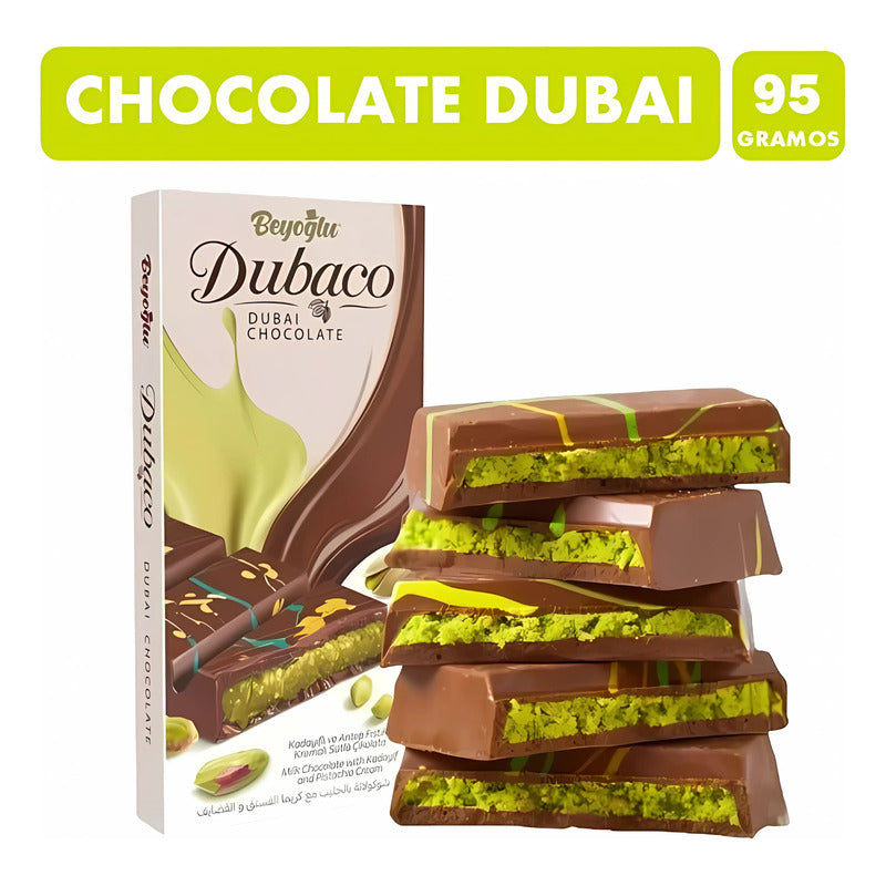 Chocolate Dubái - Barra De Chocolate Viral De Pistacho (95g)