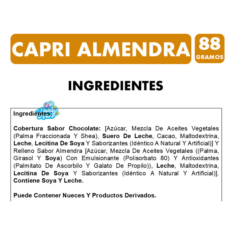 Capri De Almendra - Barra De Chocolate Clásico De Nestlé