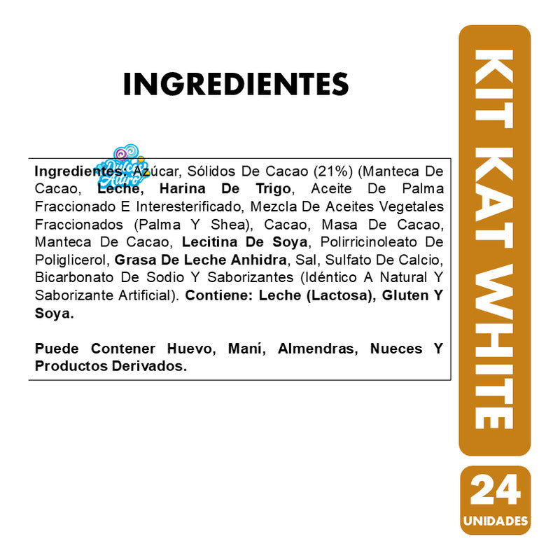 Kit Kat White Por Mayor Chocolate Blanco (caja Con 24 Uni)
