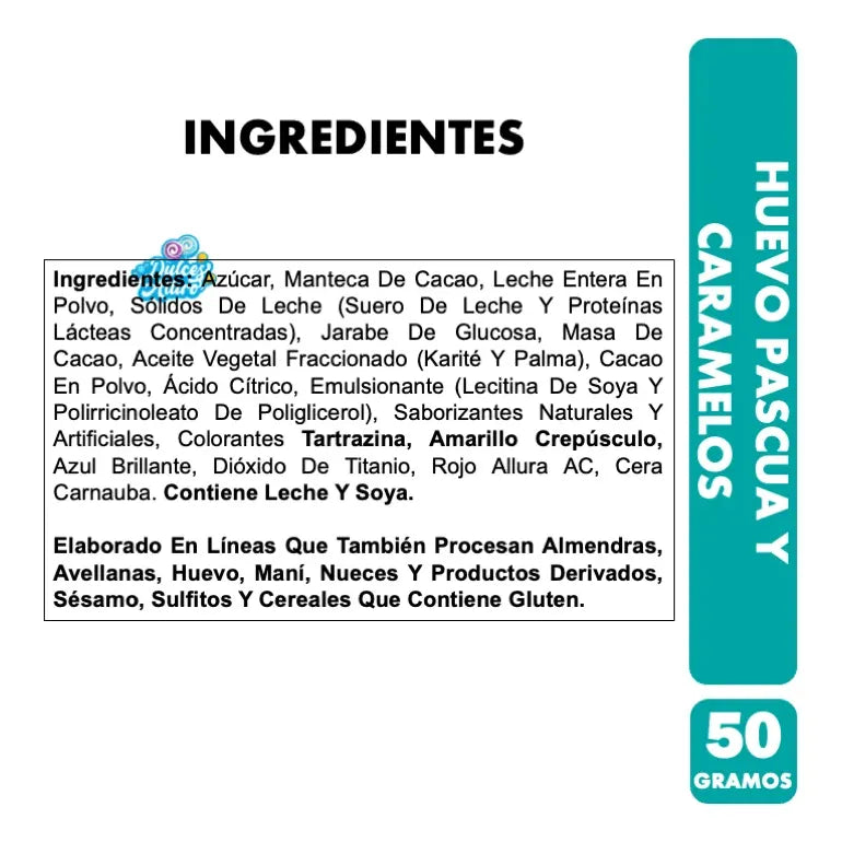 Huevitos De Pascua - Huevo Con Porotitos De Caramelo Merello