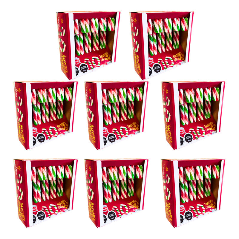 Bastones Dulces Navideños - Especial Para Colgar (pack 8 U)